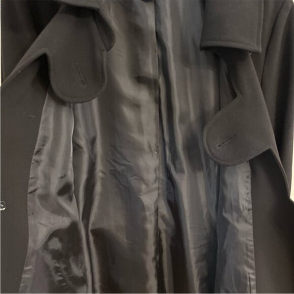 George Simonton Says Black Unique Winter Swing Cape Coat Size Large - Picture 9 of 12